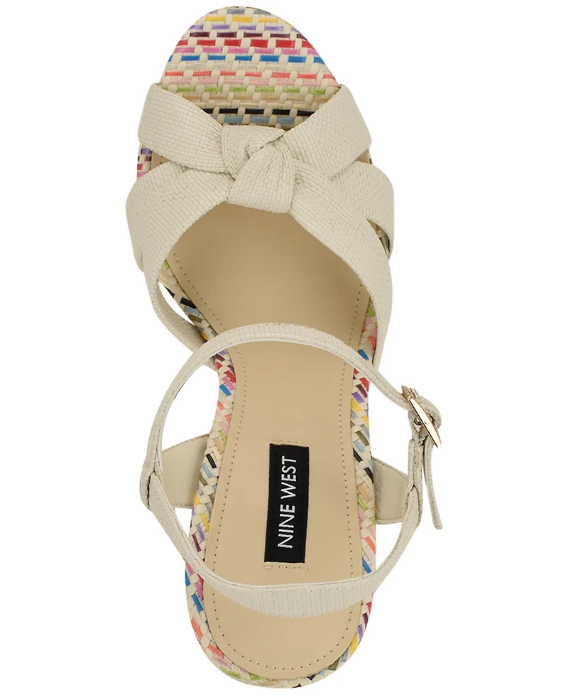Nine West Women's Windee Knotted Platform Stiletto Sandals