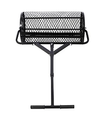 flynama Black 24 Inch Peat Moss Spreader Metal Mesh Compost Spreader T Shaped Handle for Lawn Garden Care Manure Seeding Planting