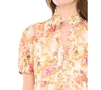 Msk Women's Short-Sleeve Babydoll Dress