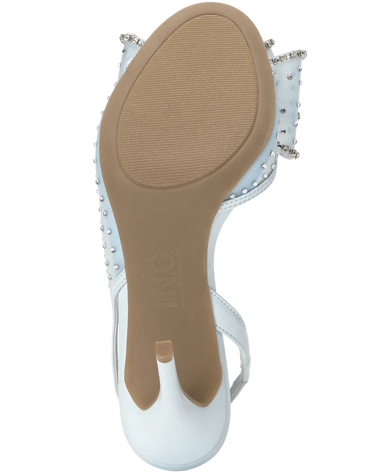 I.n.c. International Concepts Women's Hallee Round Toe Embellished Mesh Sandals, Macy's Exclusive
