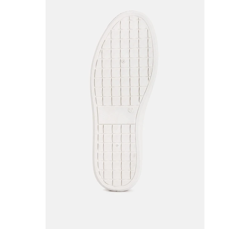 London Rag Claude Faux Leather Back Panel Detail Sneakers