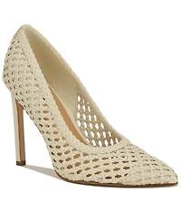 Nine West Women's Tatiana Woven Stiletto Pointy Toe Dress Pumps
