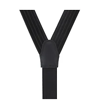 Trafalgar Big and Tall Jefferson Brushed Pinstripe Elastic Formal End Suspenders