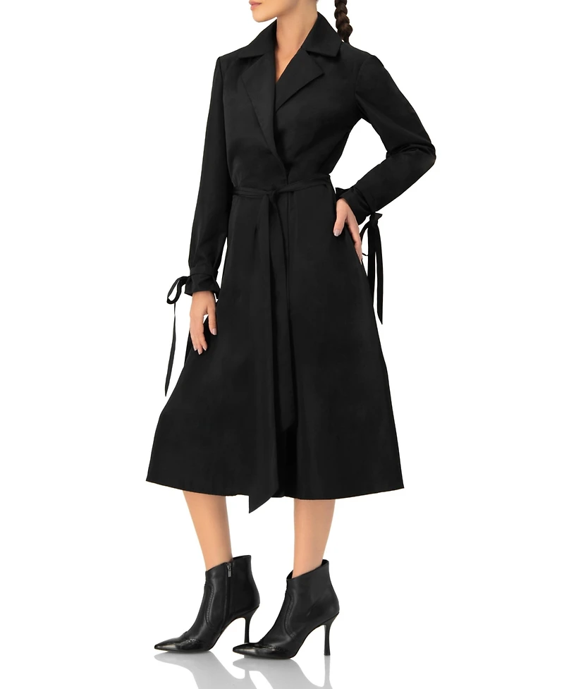 Ivonne Women's Long Sleeve Wrap Midi Dress