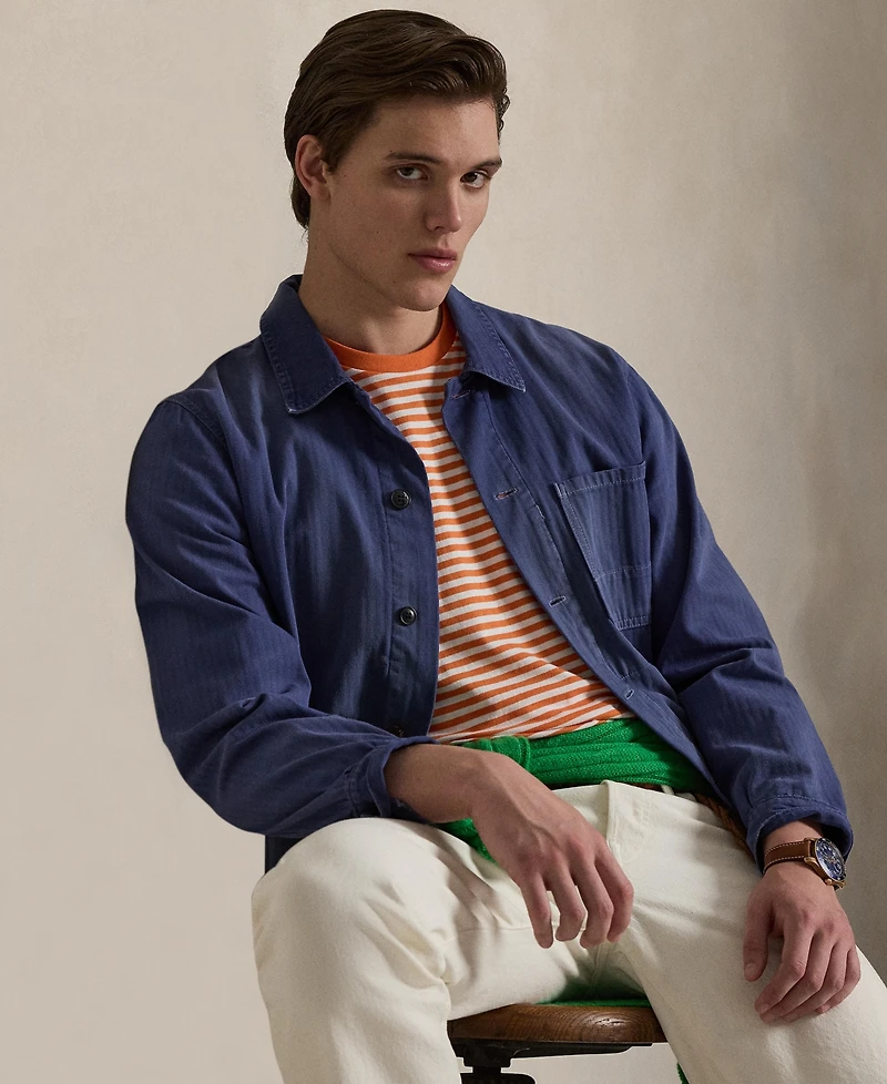 Polo Ralph Lauren Men's Classic-Fit Striped Cotton Jersey T-Shirt