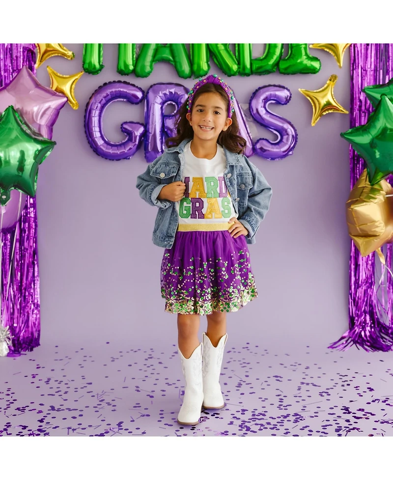Sweet Wink Baby Girls Mardi Gras Confetti Tutu Skirt