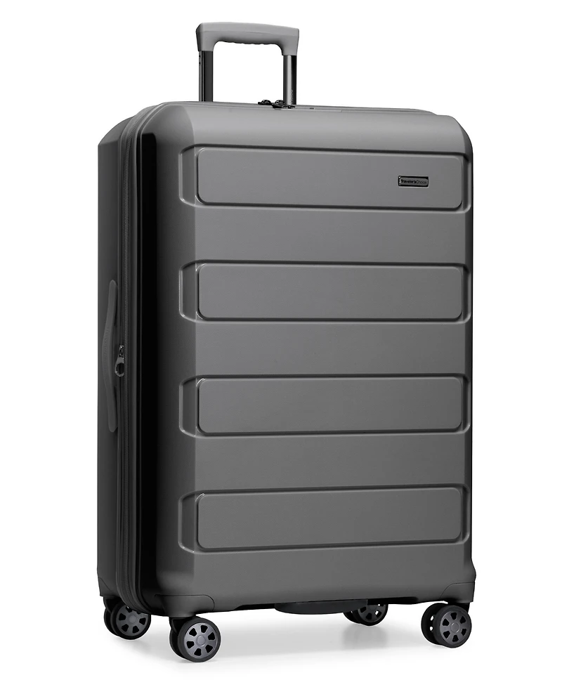 Traveler's Choice Pagosa Large Checked Hardside Expandable Spinner Luggage