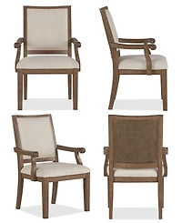 Furniture Alverton -Pc. Wood Arm Chair Set