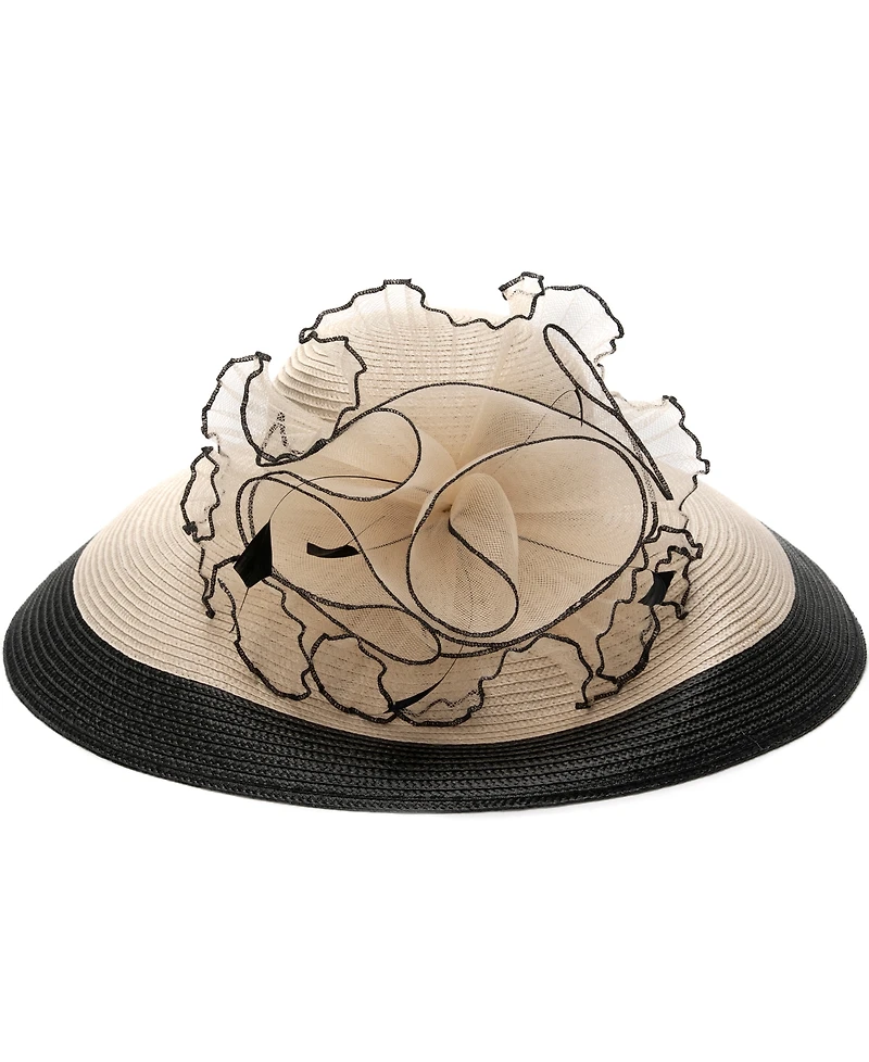 August Hats Two-Tone Extra Wide Brim Hat