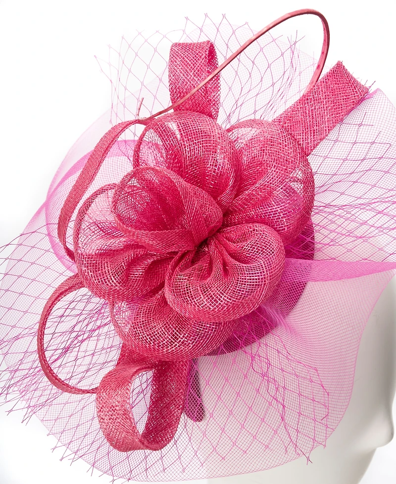 August Hats Sinamat Swirl Net Fascinator Hat