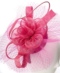 August Hats Sinamat Swirl Net Fascinator Hat