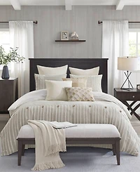 Madison Park Signature Essence Oversized Cotton Clipped Jacquard -Pc. Comforter Set
