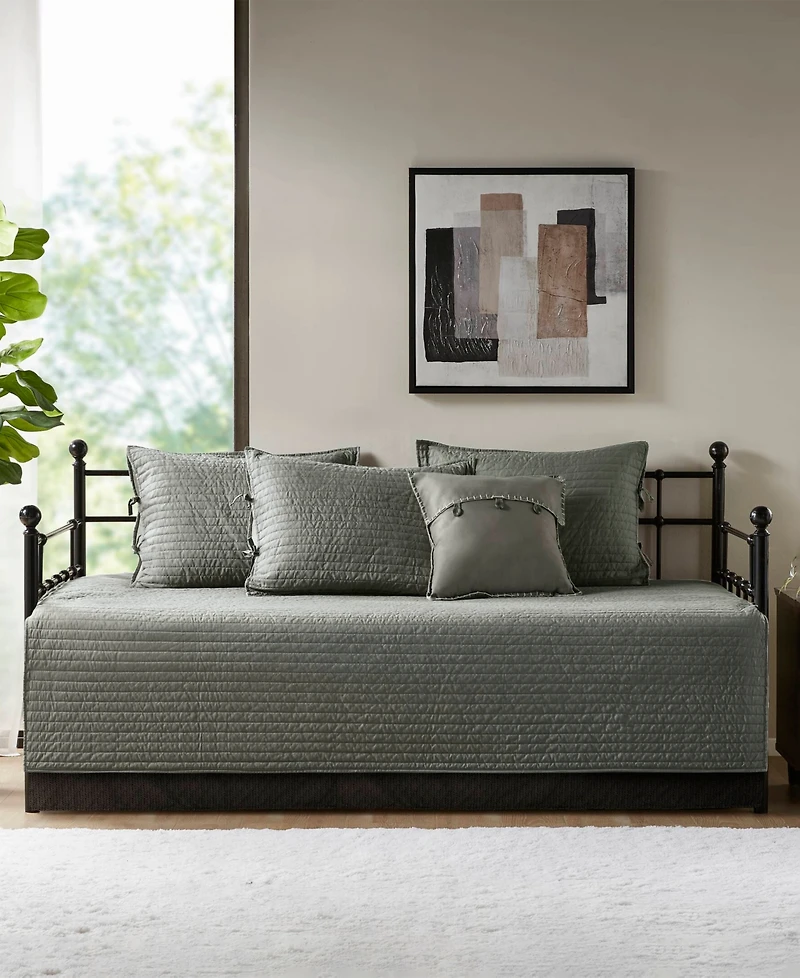 Madison Park Ridge Herringbone 6-Pc. Quilt Set, Daybed