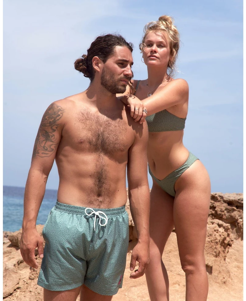 Oosc Women's Sahara Sage Cold Shoulder Bikini Top