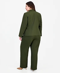 Le Suit Plus Two-Button Shawl Collar Blazer & Pant