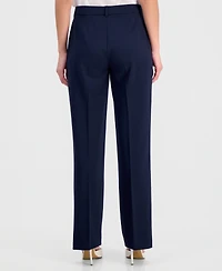 Tahari Asl Petite Bird Eye Mid Rise Pants