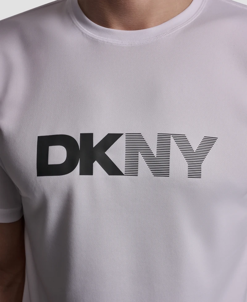 Dkny Men's Short-Sleeve Rash Guard Logo T-Shirt