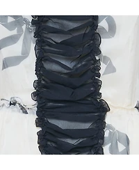 Pre-Owned Dolce & Gabbana Women's Pre-Owned D&g Cream Bow Print Silk Ruffle Mini Dress