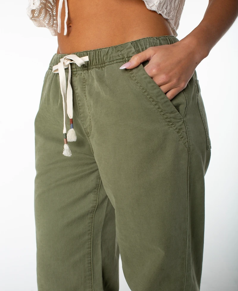 Roxy Women's Sunset Dream Mid-Rise Twill Pants