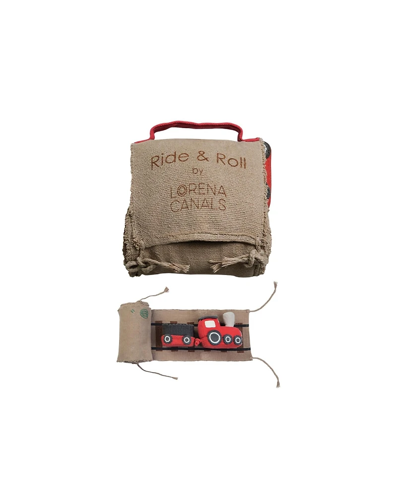 Lorena Canals Ride & Roll Train Pillow