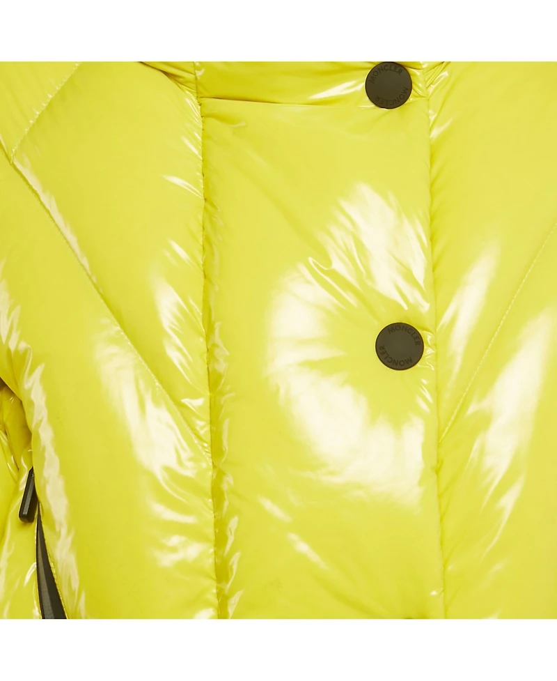 Pre-Owned Moncler Women's Grenoble Yellow Nylon Down Ski Jacket