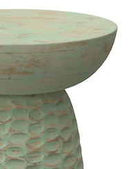 Simpli Home Boyd 13" Mango Wood Solid Accent Table