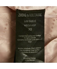 Pre-Owned Zadig & Voltaire Women's Brown Suede Round Neck Jacket