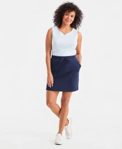 Style Co Womens Pull On Knit Skort Macys Exclusive