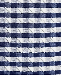 Lands' End Plus Tummy Control Gingham Tugless High Waisted Bikini Bottoms