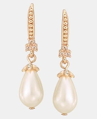 Marchesa Pave & Imitation Pearl Drop Earrings