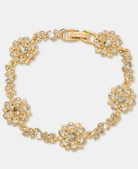 Marchesa Crystal Flower Flex Bracelet