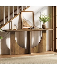Tribesigns Console Table for Entryway, 71-Inch Farmhouse Entryway Table with Sturdy Geometric Frame, Extra Long Sofa Console Behind The Couch