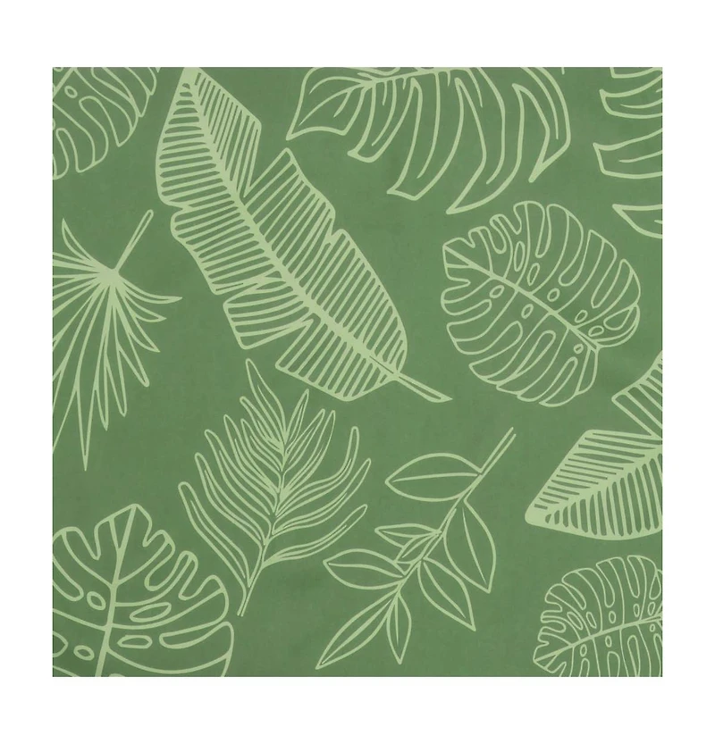 vidaXL Sun Lounger Cushion Leaf Pattern Oxford Fabric