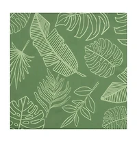 vidaXL Sun Lounger Cushion Leaf Pattern Oxford Fabric