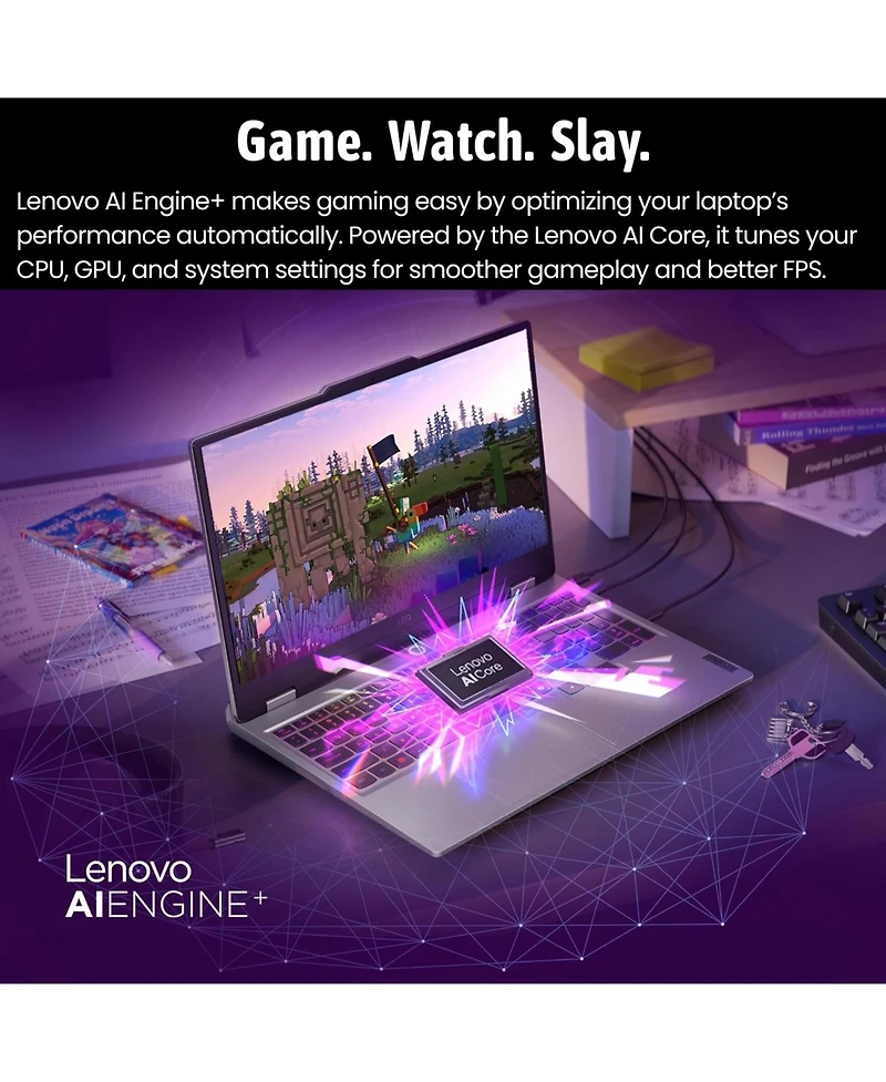 Lenovo Loq 15.6" Gaming Traditional Laptop Amd Ryzen 7 250 16GB Ram Nvidia GeForce Rtx 5050 1TB Ssd Storage Windows 11 Home Fhd 144Hz - Grey