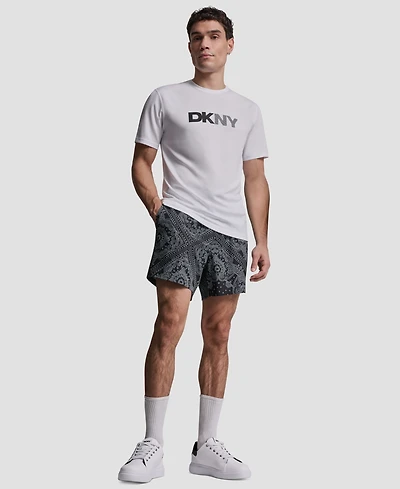 Dkny Men's Short-Sleeve Rash Guard Logo T-Shirt