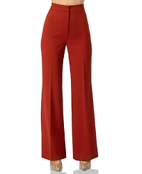 Ivonne Women's Semi-Flared Trousers