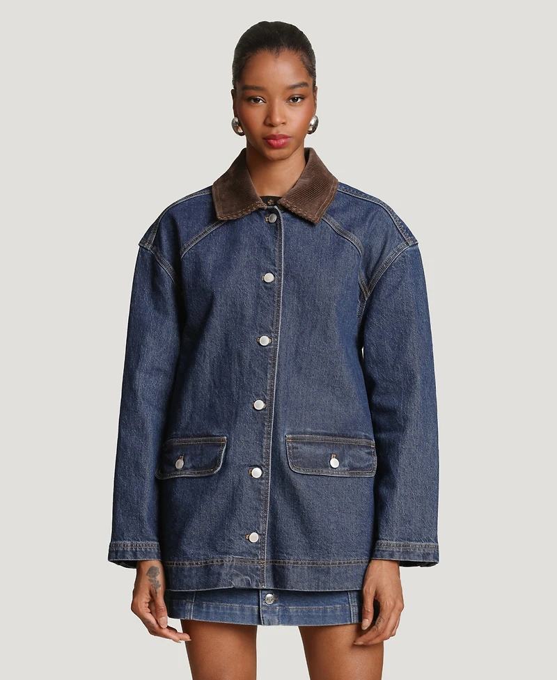 Avec Les Filles Women's Relaxed Barn Jacket