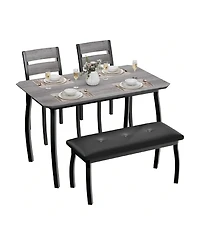 Gaomon Kitchen Table Home Dining Table Set For 4 Wooden Kitchen Table for Dining Room, Home Office, Living Room
