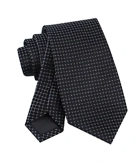 Calvin Klein Men's Grid Pattern Silk Tie