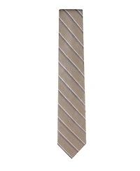 Calvin Klein Men's Silk & Linen Blend Striped Tie