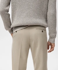 Mango Men's Fluid Regular-Fit Trousers