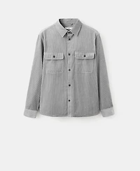 Mango Men's Pockets Corduroy Overshirt