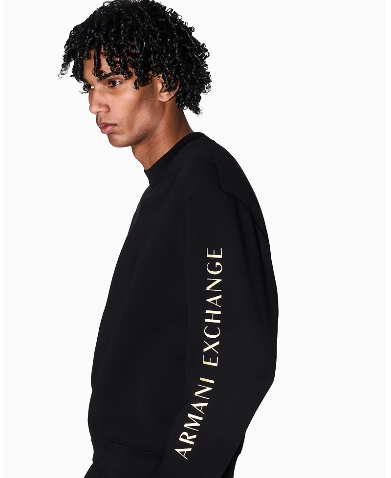 A|X Armani Exchange Men's Lunar New Year Back Graphic Crew Neck Sweatshirt