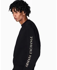 A|X Armani Exchange Men's Lunar New Year Back Graphic Crew Neck Sweatshirt