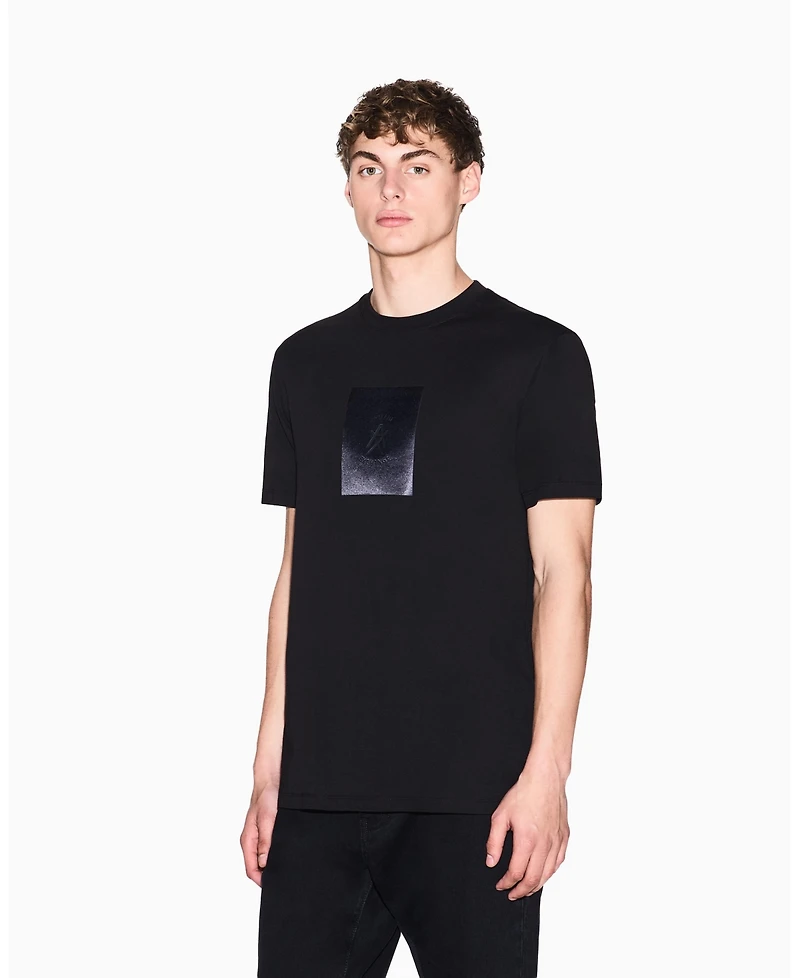 A|X Armani Exchange Men's Short Sleeve Jersey Satin Box T-Shirt