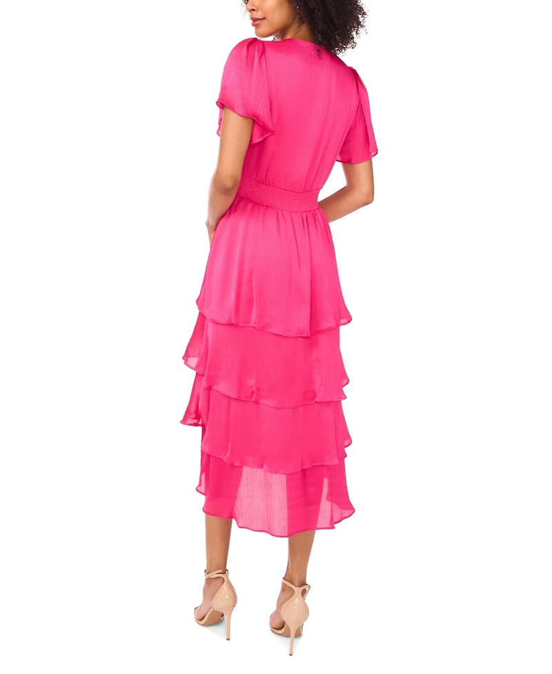 Vince Camuto Women's V-Neck Short-Sleeve Dress