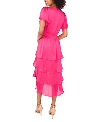 Vince Camuto Women's V-Neck Short-Sleeve Dress