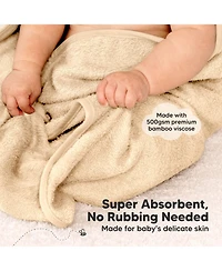 KeaBabies 2pk Snuggle Baby Towels with Hood for Newborn Girls, Boys, Toddlers, Soft & Absorbent Hooded Bath