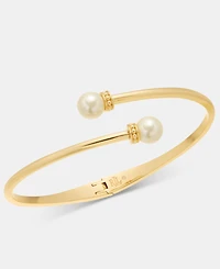 Lauren Ralph Lauren Imitation Pearl Bypass Bangle Bracelet